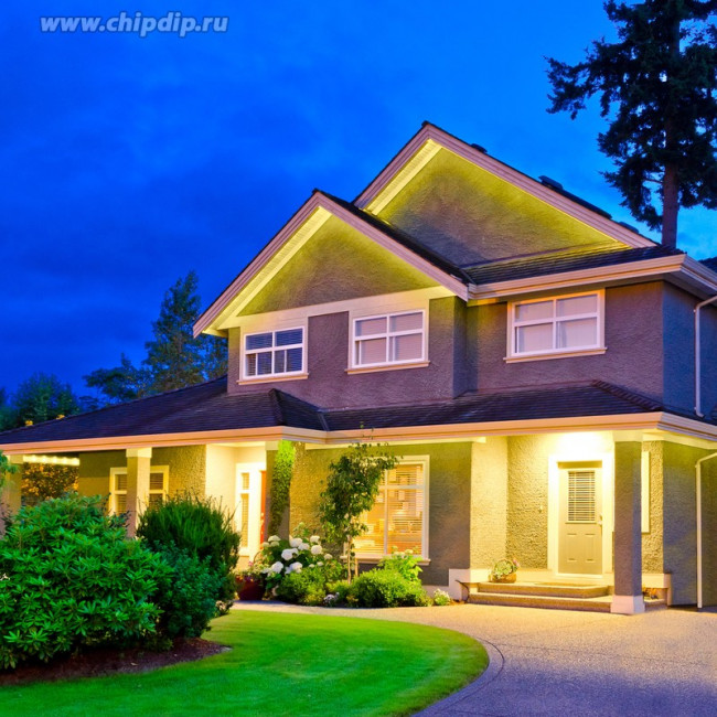 SL-05 Комплект светодиодной ленты 220В, 4,8Вт/м, smd3528, 60д/м, IP44, 300Лм/м, ширина подложки 10мм