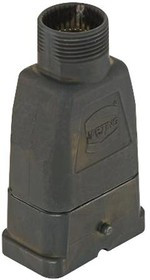 19120080411, HAN-COMPACT METAL HOOD, TOP ENTRY, M25, BLACK CHROMATED 45W1113