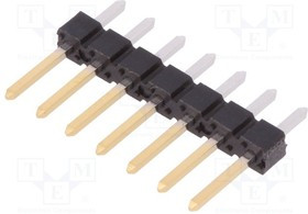 77311-818-07LF, Штыревая планка, штыревой, BERGSTIK, "папа", PIN: 7, прямой, 2,54мм