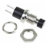 36-3311, Выключатель-кнопка металл 220V 2А (2с) (ON)-OFF ø7.2 черная Micro