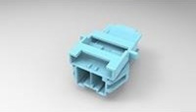 3-1971772-2, Headers &amp; Wire Housings 1x2 CAP HSG PANEL MOUNT KEY C BLU