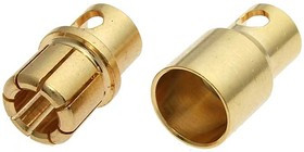 Plug 8.0 M+F, Разъём для RC моделей , металл