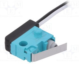 ASQ10337, Микропереключатель SNAP ACTION, с рычагом, SPST-NO, 0,1A/30ВDC