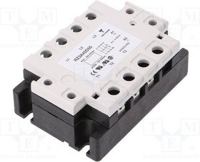 RZ3A40D55, Реле: полупроводниковое, Uупр: 4-32ВDC, 55А, 24-440ВAC, 3-фазный