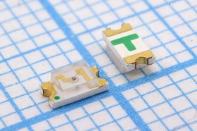 Светодиод SMD 1206=3.2x1.6мм, желтый, 70мкд, 140град, прозрачная линза; Q-15574 СД SMD03216C2\жел\ 70\140\пр\FYLS- 1206UYC\FORYARD
