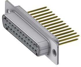 DT25SW3/2, D-Sub socket, Socket, DB-25, Wire Wrap