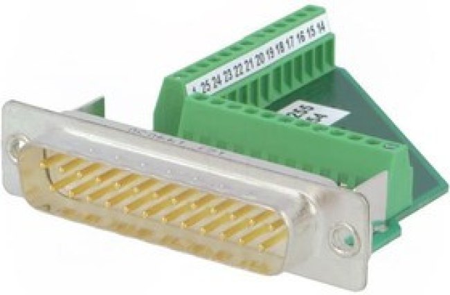 VS25ST-DSUB-MPT, Вилка, D-Sub, Variosub, PIN 25, "папа", зажим под винт, на провод