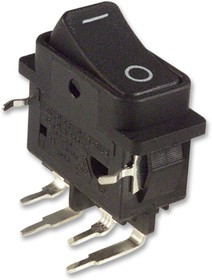 DF62J12S2APQA, Клавишный переключатель, Вкл.-Выкл., DPST, Без Подсветки, Сквозное Отверстие, Черный, DF DF62J12S2APQA, Клавишный переключатель, Вкл.-Выкл., DPST, Без Подсветки, Сквозное Отверстие, Черный, DF