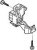 643182-1, STRAIN RELIEF ADAPTER, 2WAY, NYLON