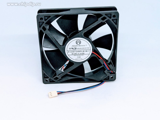 Вентилятор PELKO Motors R1225Y24BPLB1W-7 DC 24V 0.43A 3pin 120x25