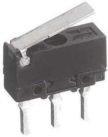 AV442461J, Микропереключатель SNAP ACTION, с рычагом, SPDT, 0,1A/30ВDC