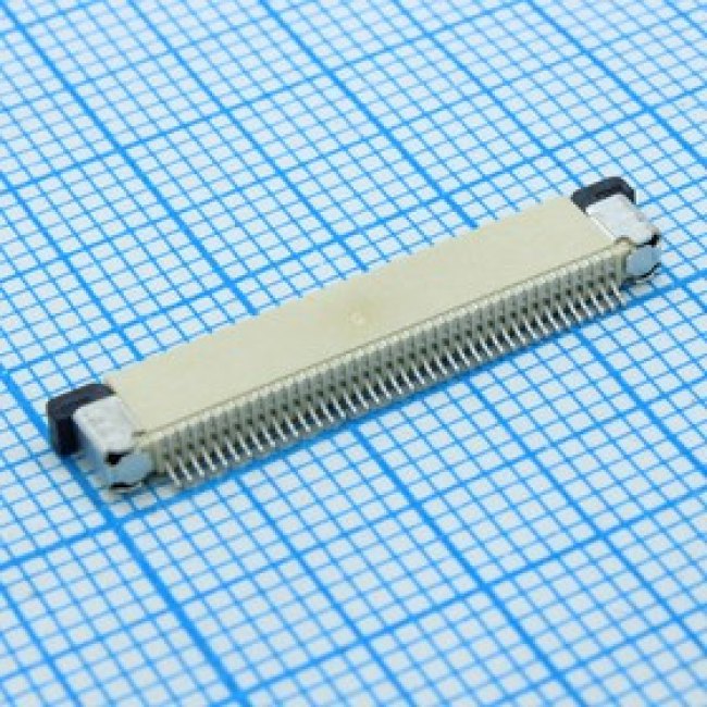 L-KLS1-1242E- 2.0-40-T-U-R, Разъем для плоского шлейфа 40 контактов шаг 0.5мм высота 2.0мм