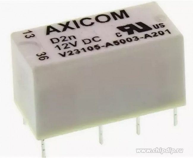 8-1393792-8, (V23105A5003A201), Сигнальное реле 12В 3А, Конфиг: 2C