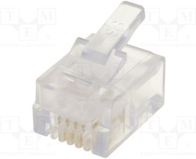940-SP-3046, Вилка, RJ11, PIN: 4, Конф: 6p4c, на провод, IDC, обжим