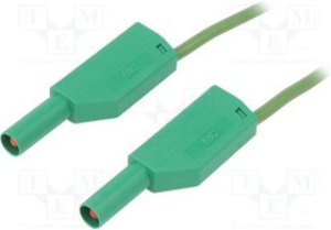 SLK410-E/N/S-10025, Измерительный провод, 19А, с осевым гнездом 4мм, Uном: 1кВ, Дл: 1м SLK410-E/N/S-10025, Измерительный провод, 19А, с осевым гнездом 4мм, Uном: 1кВ, Дл: 1м