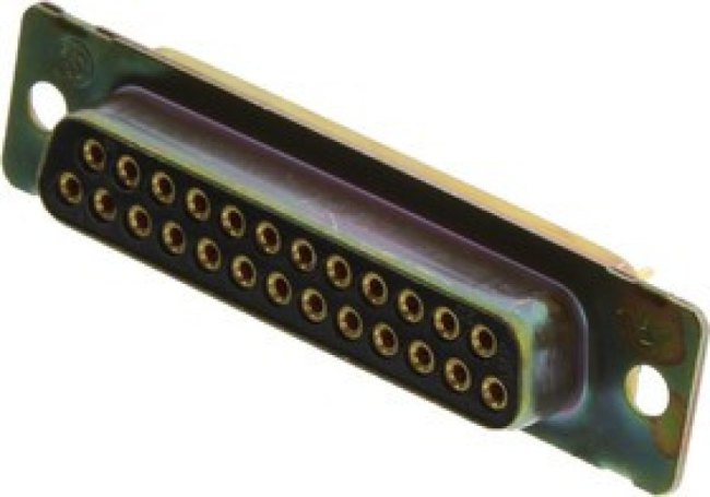 443976-3, Разъем D Sub, Standard, Гнездо, AMPLIMITE 109 Series, 25 контакт(-ов), DB, Пайка 443976-3, Разъем D Sub, Standard, Гнездо, AMPLIMITE 109 Series, 25 контакт(-ов), DB, Пайка
