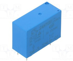 SMI-S-224LM, Реле: электромагнитное; DPST-NO; Uобмотки: 24ВDC; 8A/277ВAC; THT
