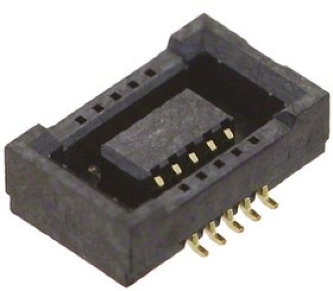 DF40C-10DS-0.4V(58), DF40 Series Straight Surface Mount PCB Socket, 10-Contact, 2-Row, 0.4mm Pitch, Solder Termination DF40C-10DS-0.4V(58), DF40 Series Straight Surface Mount PCB Socket, 10-Contact, 2-Row, 0.4mm Pitch, Solder Termination