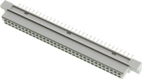 86091326114765V1LF, Разъем DIN 41612, FCI 8609, 32 контакт(-ов), Гнездо, 2.54 мм, 2 ряда, a