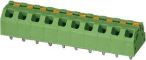 1862369, SPTAF 1/11-5.0-IL Series PCB Terminal Block, 11-Contact, 5mm Pitch, Through Hole Mount, 2-Row 1862369, SPTAF 1/11-5.0-IL Series PCB Terminal Block, 11-Contact, 5mm Pitch, Through Hole Mount, 2-Row