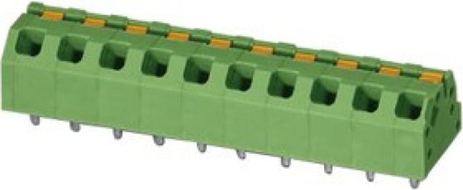 1862369, SPTAF 1/11-5.0-IL Series PCB Terminal Block, 11-Contact, 5mm Pitch, Through Hole Mount, 2-Row 1862369, SPTAF 1/11-5.0-IL Series PCB Terminal Block, 11-Contact, 5mm Pitch, Through Hole Mount, 2-Row
