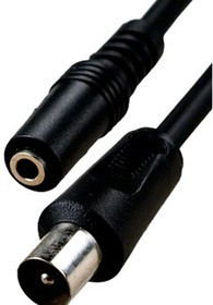 4-346, переход тв штекер - 3.5мм гнездо моно с кабелем 3c2v 0.3м