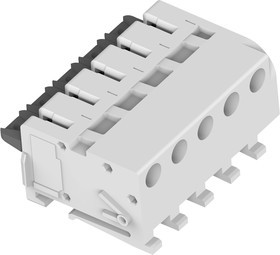 2319461-5, Съемная клеммная колодка, 5 мм, 5 вывод(-ов), 24AWG до 18AWG, Poke In, 5 А