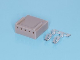 HU-5, Разъем питания 5 контактов, гнездо на кабель, шаг 2,54мм