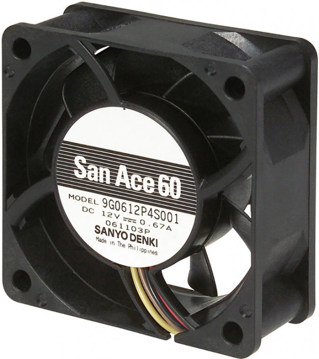9G0624P4S001, DC Fans DC Axial Fan, 60x60x25mm, 24VDC, High Performance, Low Power, Tachometer, PWM