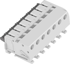 2319461-7, Съемная клеммная колодка, 5 мм, 7 вывод(-ов), 24AWG до 18AWG, Poke In, 5 А