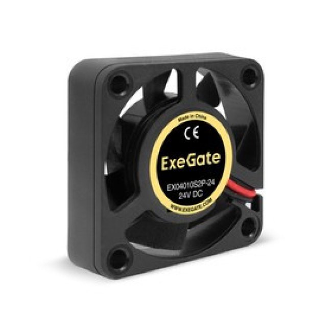 EX295201RUS, Вентилятор 24В DC ExeGate EX04010S2P-24 (40x40x10 мм, Sleeve bearing (подшипник скольжения), 2pin, 7500RPM, 35.5dBA) EX295201RUS, Вентилятор 24В DC ExeGate EX04010S2P-24 (40x40x10 мм, Sleeve bearing (подшипник скольжения), 2pin, 7500RPM, 35.5dBA)