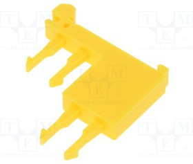 P2-4N, Держатель провода; DIN-рейка,на защелки; Цвет: желтый; -25-100°C