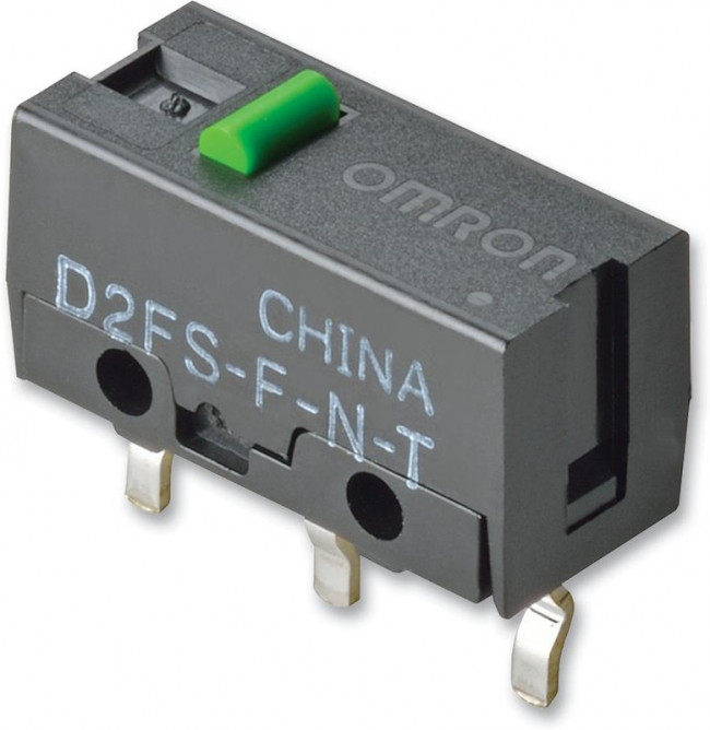 D2FS-F-N-T, Basic / Snap Action Switches Pin Plunger - PCB Terms Self-Clinching