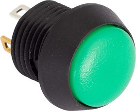 FL12NG, Push Button Switch, Momentary, Panel Mount, 12mm Cutout, SPST, 5V, IP67