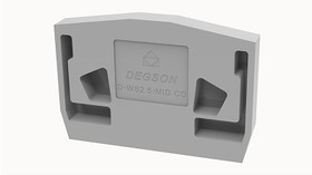D-WS2.5-MID-CO- 01P-11-00AH, Торцевая крышка, для клемм WS2.5-MID..., серая