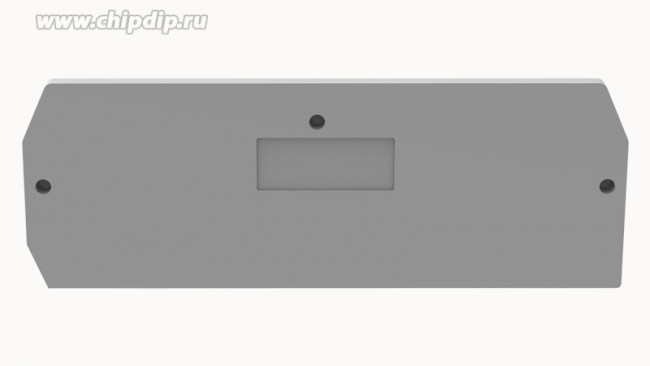 D-WS2.5-MID-CO- 01P-11-00AH, Торцевая крышка, для клемм WS2.5-MID..., серая