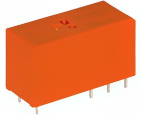 RT425012, Реле электромагнитное, DPDT, Uобмотки 12ВDC, 8A/250ВAC, 8A/30ВDC