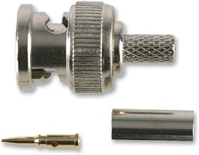 5-1634500-3, Разъем РЧ / Коаксиальный, BNC Коаксиальный, Прямой Штекер, Обжимной, 50 Ом