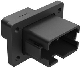 AT04-12PA-BL08, Conn Housing RCP 12 POS Crimp ST Flange Mount Black Box AT04-12PA-BL08, Conn Housing RCP 12 POS Crimp ST Flange Mount Black Box