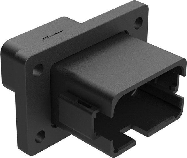 AT04-12PA-BL08, Conn Housing RCP 12 POS Crimp ST Flange Mount Black Box AT04-12PA-BL08, Conn Housing RCP 12 POS Crimp ST Flange Mount Black Box