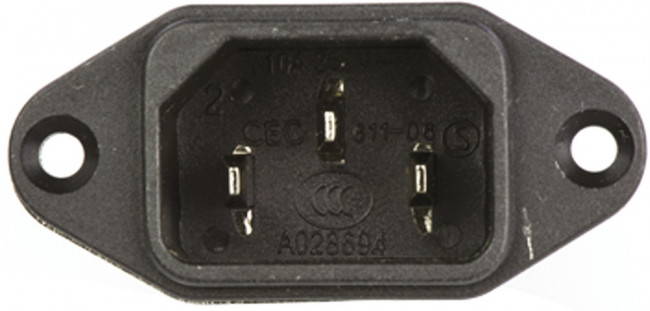 FN9222-1-06, Filtered IEC Power Entry Module, IEC C14, General Purpose, 1 А, 250 В AC