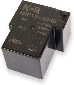 NRP-15-A-24D, Реле 1 замык. 24VDC, 30A/240VAC SPST-NO