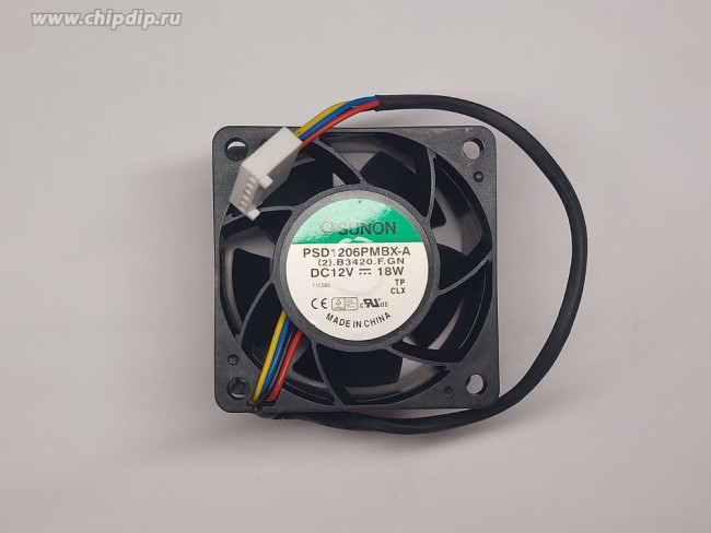 Вентилятор SUNON PSD1206PMBX-A (2).B3420.F.GN 12V DC 18W 60X38