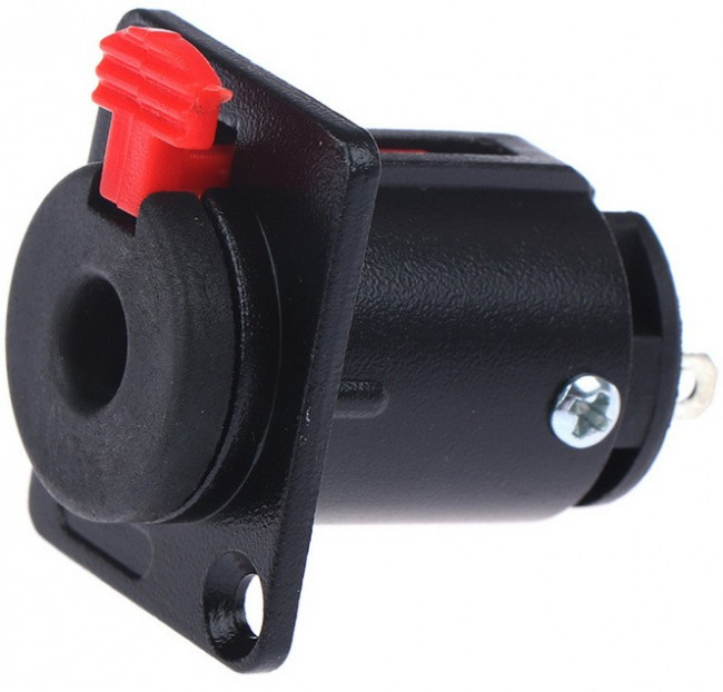 SZC-0081 stereo 6.35 mm, Аудио разъем на кабель SZC-0081, стерео, гнездо-блочная часть 6.35 мм