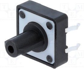 1437565-4, Switch Tactile OFF (ON) SPST Plunger PC Pins 0.05A 24VDC 1.57N Thru-Hole Loose