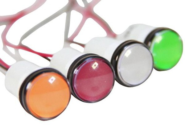 557-1452-203F, LED Panel Mount Indicators MIN SUPERBRIGHT Y/R LED PMI 5V