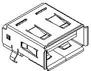 67643-3910, USB Connectors USB REC 4P RA SHLD TYPE A AUFL