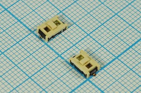 Переключатель тактовый 6,8x 4,5x 2,5, h 0,5, NO, с подсветкой зеленый, SMD, TL3200