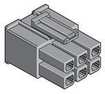 1716920108, Вилка, провод-плата, "мама", Mega-Fit, 5,7мм, PIN: 8, Конф: 2x4, 23А