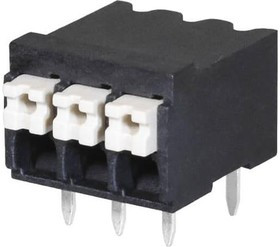 TBLH10-350-03BK, Fixed Terminal Blocks Terminal block, screwless, High Temp, 3.5, Horizontal, 3, Black w Gray Button TBLH10-350-03BK, Fixed Terminal Blocks Terminal block, screwless, High Temp, 3.5, Horizontal, 3, Black w Gray Button